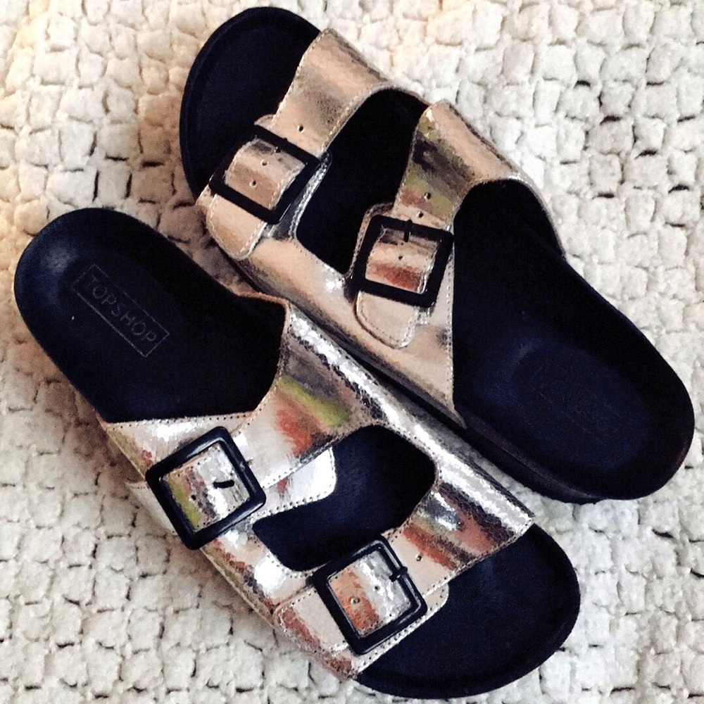 Topshop brikenstock style flatforms